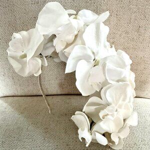 White Orchid Fascinator